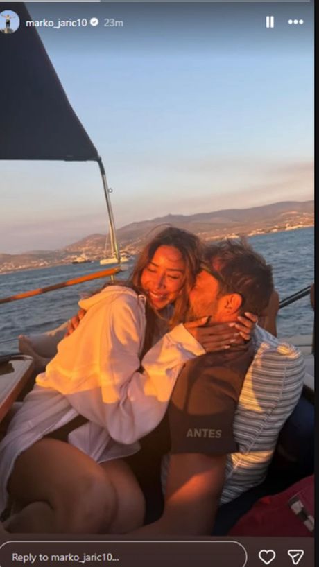 Marko Jarić sa partnerkom