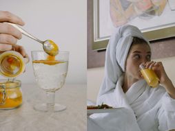 kurkuma, voda, napitak, žena, devojka