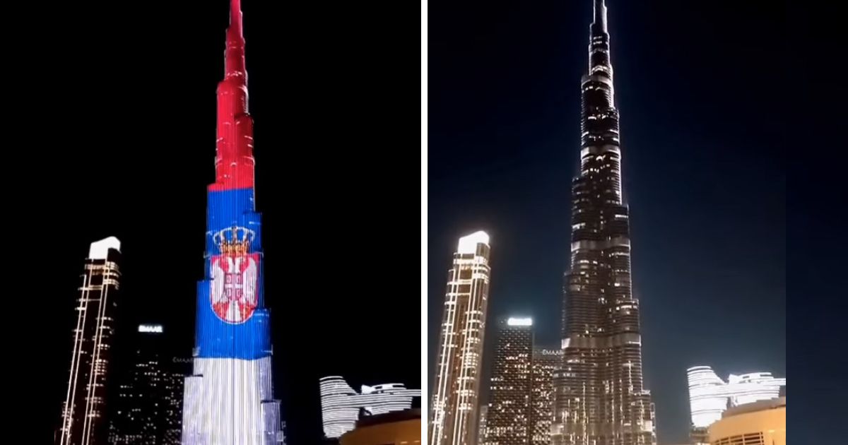 "Thank you, dear friends": Vučić published a recording of the famous tower that shines in the colors of the Serbian flag on Statehood Day