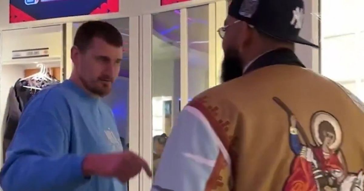 Towns arrived with a hoodie featuring Saint George, Nikola Jokic was shocked: 'But that's a Serbian thing?!'