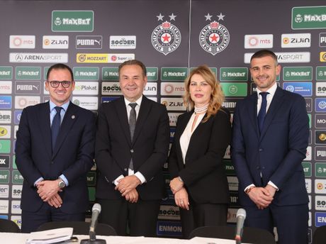 Predrag Mijatović, Danko Lazović, Milka Forcan, Rasim Ljajić, FK Partizan