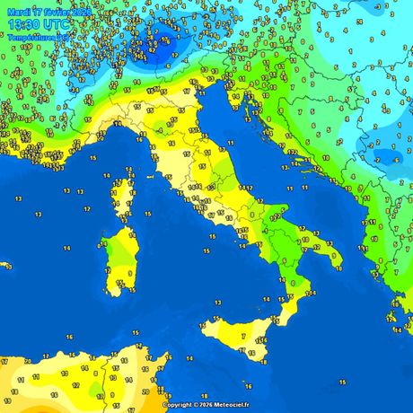 Trenutne temperature vazduha