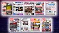 NASLOVNE STRANE SUTRAŠNJIH NOVINA: Prelistavanje štampe za sredu, 18. februar 2026. godine