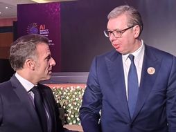 Aleksandar Vučić i Emanuel Makron