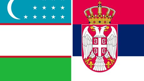 Uzbekistan i srbija zastave