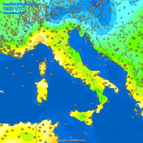 Trenutne temperature vazduha