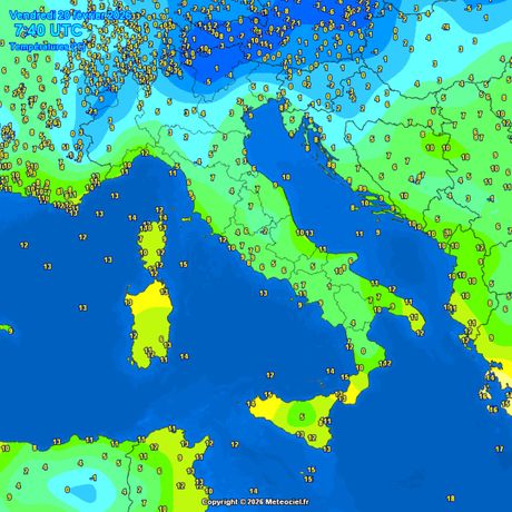 Trenutne temperature vazduha