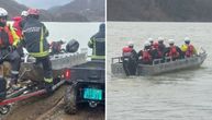 PRIZORI OD KOJIH ZASTAJE DAH: Ovako vatrogasci-spasioci „češljaju“ ledeno jezero kod Leskovca, nestala dvojica
