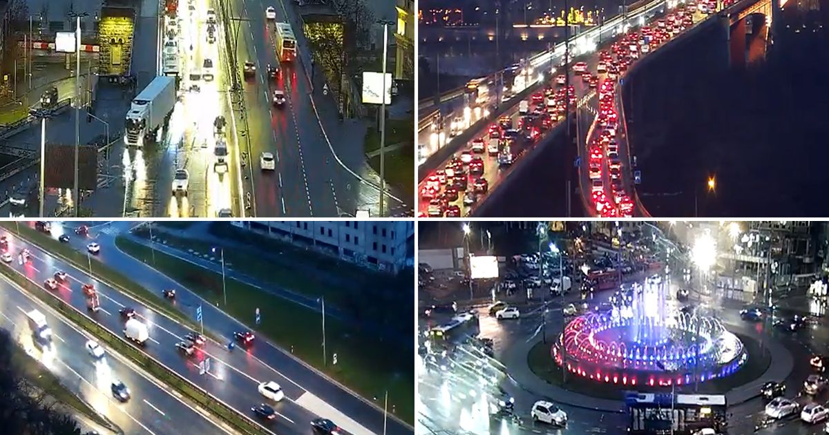 Belgrade Residents, You'll Need Nerves of Steel for This Traffic: Friday and Rain Caused Chaos in the City, Here's Where It's Worst