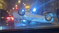 Žestok udes u Zemunu: Auto se prevrnuo na krov