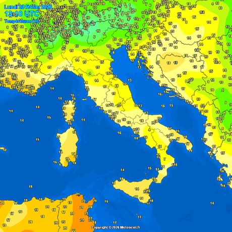 Trenutne temperature vazduha