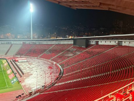 Južna tribina, stadion Rajko Mitić posle 178. večltog derbija