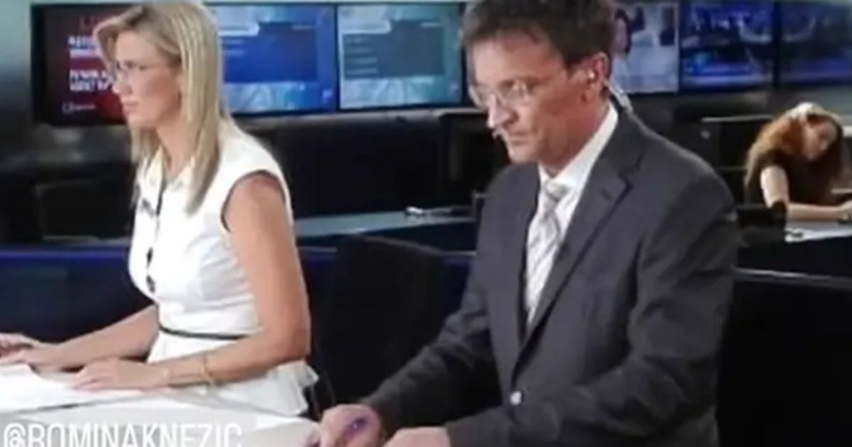 See what the famous presenter wore while hosting Dnevnik! From the waist down, nothing is 'normal'