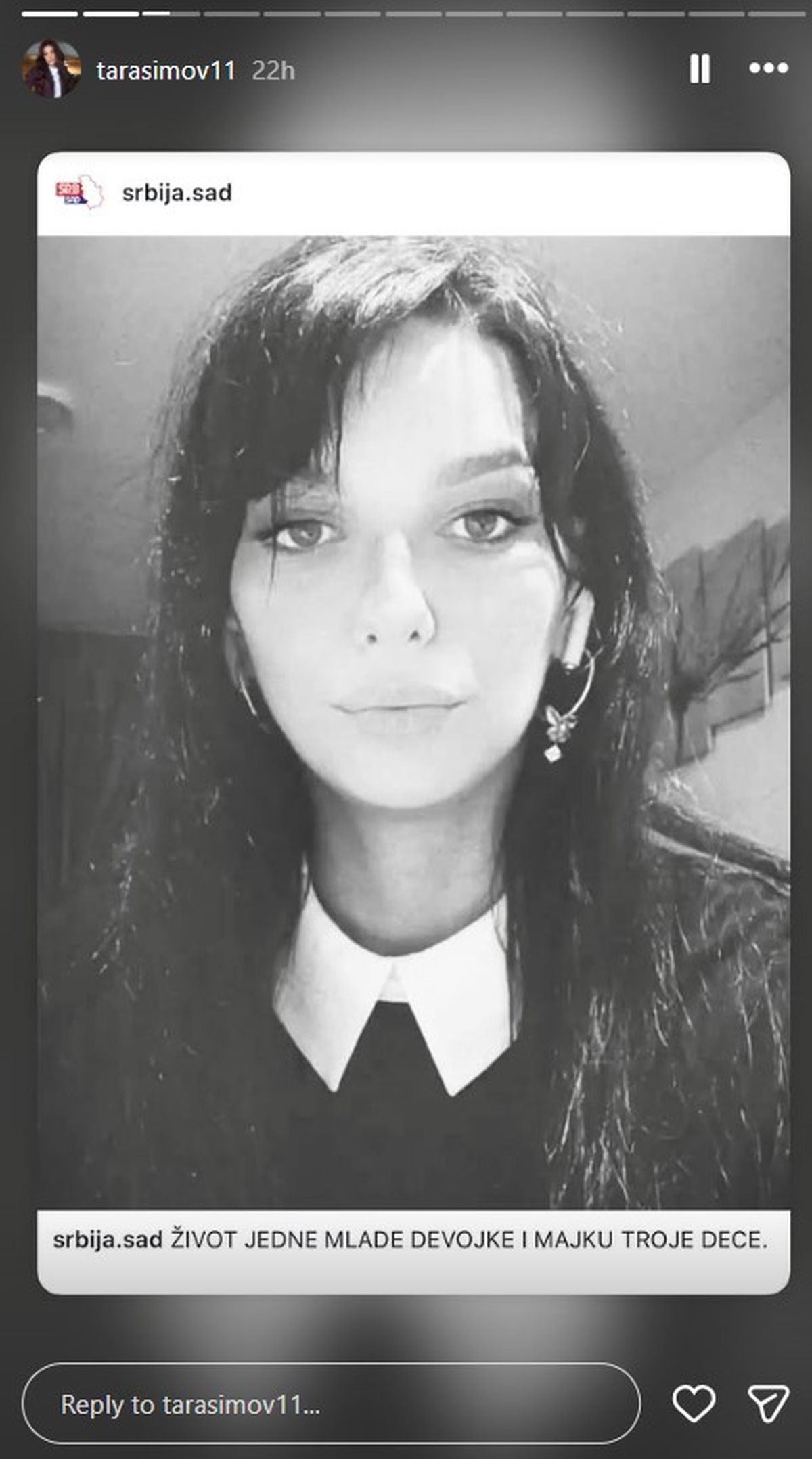 Tara Simov se oprostila od Sanje koju je ubio voz u Rakovici: "Život jedne mlade devojke..."