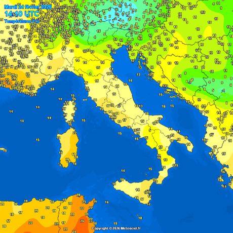 Trenutne temperature vazduha