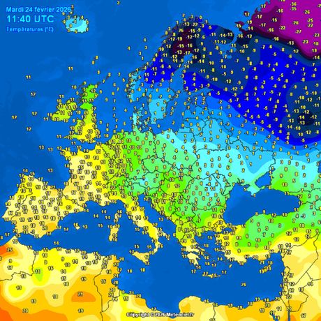 Trenutne temperature vazduha