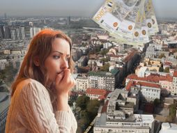 Beograd, devojka, novac pare, dinari