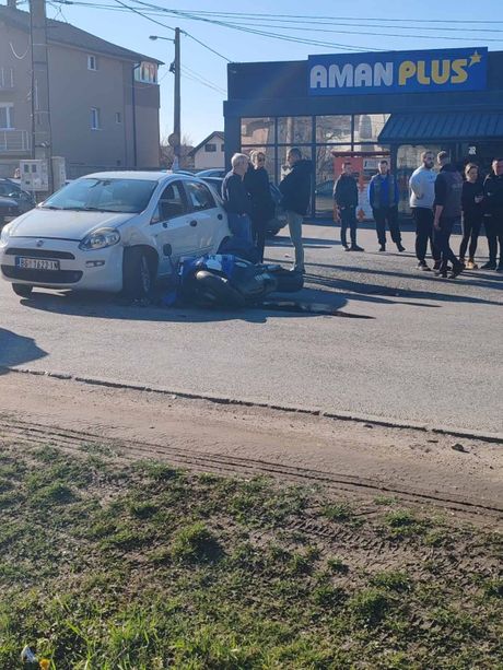 motor, motociklista, bajkeri, oboren motociklista, Sremčica