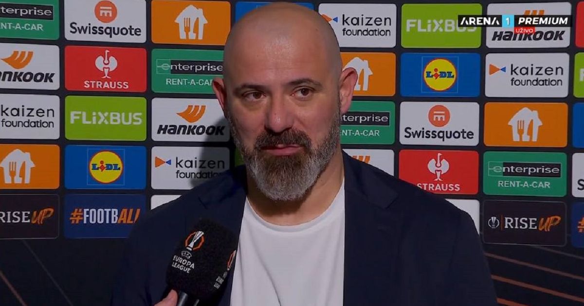 Dejan Stanković's first words after elimination from the Europa League: "Lille is not there for no reason, I am sorry..."