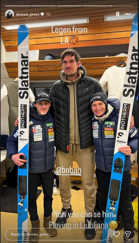 Domen Prevc, Anže Lanišek i Boban Marjanović