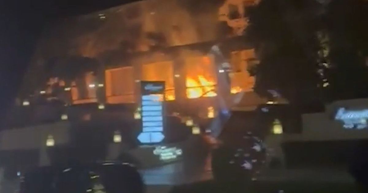 Horrifying Footage: Drone Hits Hotel Housing EU Embassies in Baghdad; Fire Erupts After Explosion