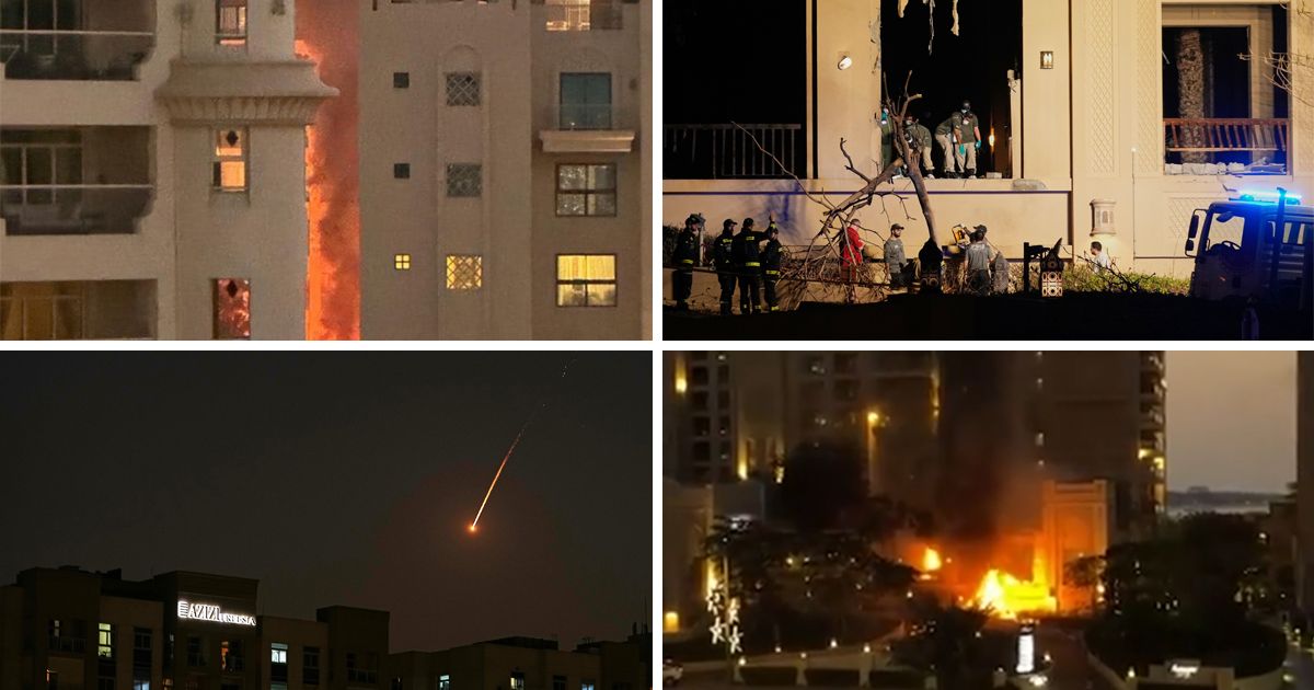 Bloody people at Dubai airport: Missile hit the airport, passengers fleeing, famous hotels are burning!