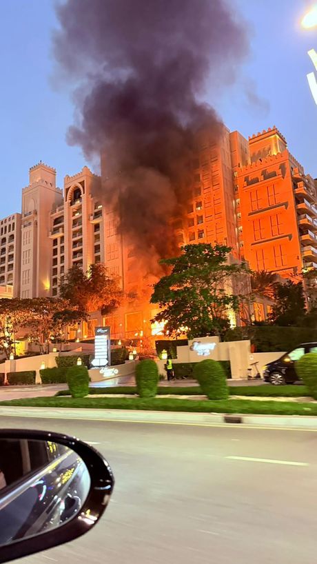 Dubai požar, gori, napad Irana na Dubai