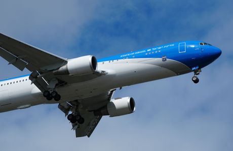 Avion izraelske vlade Air Force One, Benjamin Netanijahu u avionu