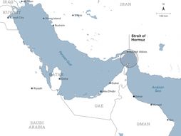 Strait of Hormuz, Ormuski moreuz mapa