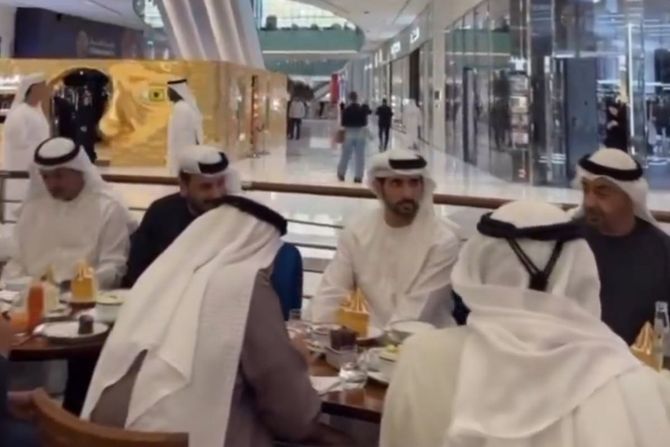 Dubai tržni centar lideri UAE prestolonaslednik Dubaija