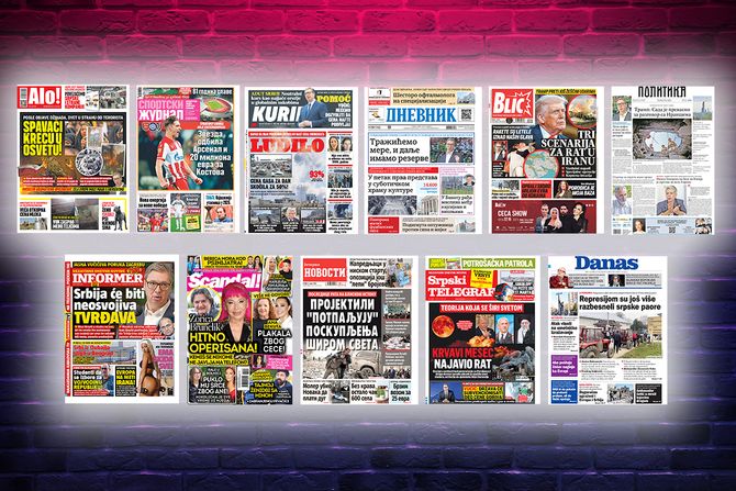 Prelistavanje pregled štampe naslovne strane novine Fičer