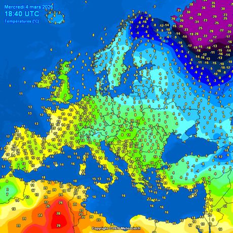 Trenutne temperature vazduha