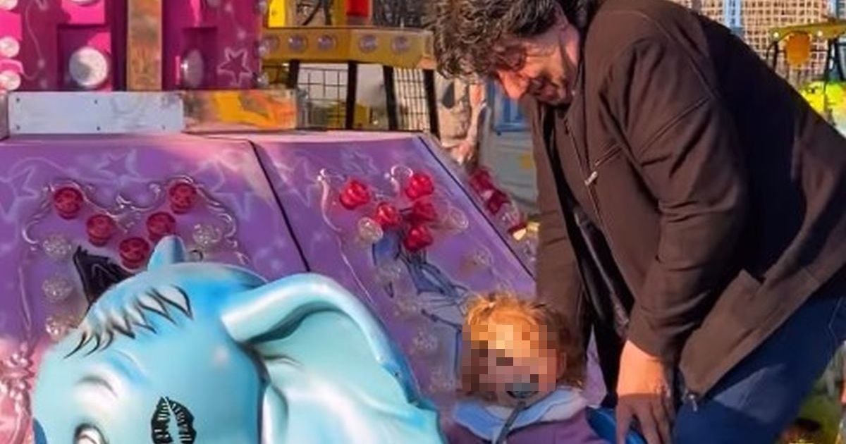 Serbian composer (62) in the park with his daughter who is almost 2 years old, the singer showed everything: "Our yard..."