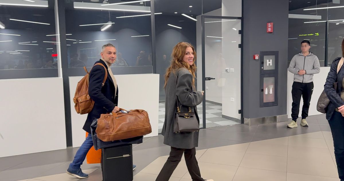 This is Zeljko Mitrovic's oldest son-in-law, but he's the biggest stud: Sandra landed at the airport with the screenwriter