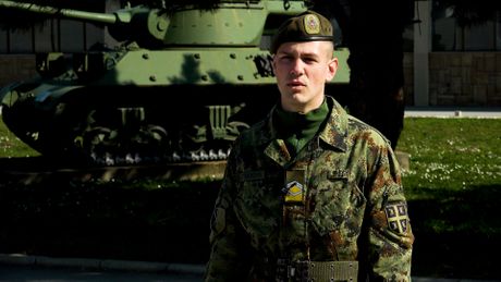 Kadet Đorđe Stevanović, Vojna akademija