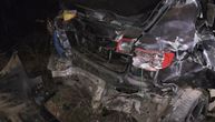 Prvi snimak posle teške nesreće u Novom Pazaru: "Audi" potpuno zgužvan, više osoba povređeno