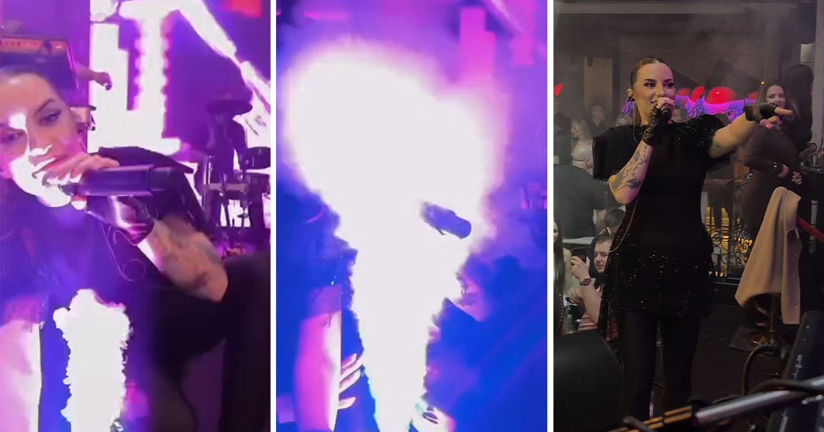 Drama on stage in Zagreb! Barbara "disappeared" in smoke, pyrotechnics ignited right in front of the singer: "I've remembered you"