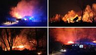 Prve slike velikog požara na Savskom nasipu: Stravično, policija blokirala prilaze, čuveni splav u plamenu