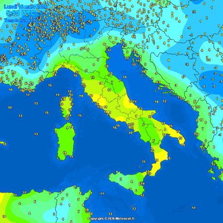 Minimalne temperature vazduha jutros