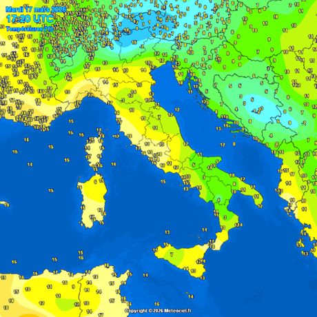 Trenutne temperature vazduha