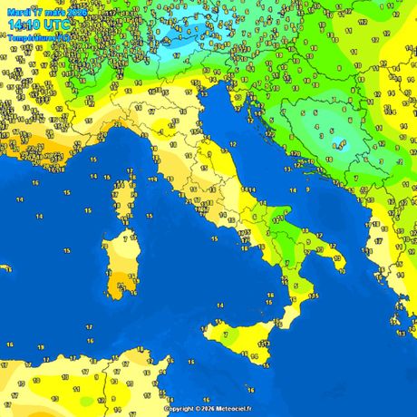 Trenutne tempertatute vazduha