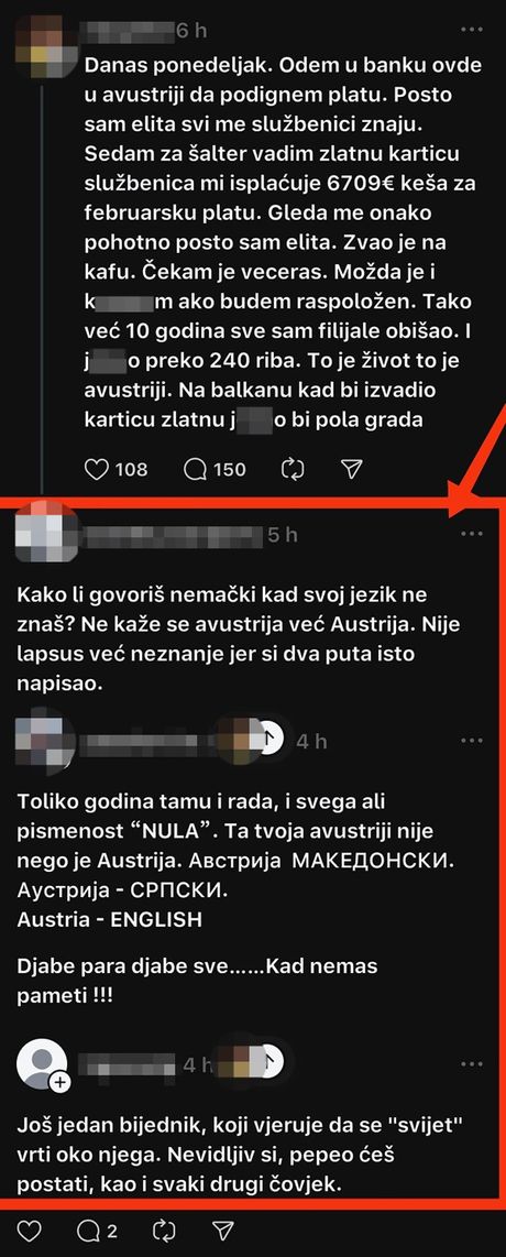 Austrija, Avustrija, hvaljenje, poruka