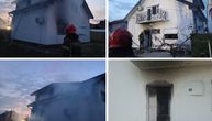 PRVE SLIKE S ČUKARICE: Vatrogasci-spasioci izvlačili radnike iz kuće, na fasadi vidljivi tragovi buktinje!