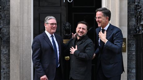 Kir Starmer, Volodimir Zelenski i Mark Rute