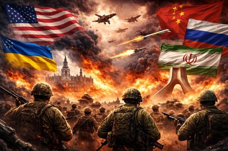 Treći svetski rat, Iran, Rusija, Kina, SAD, ilustracija
