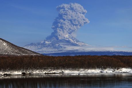 Shiveluch volcano Šiveluč vulkan