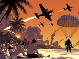 Plaža kriza padobranac