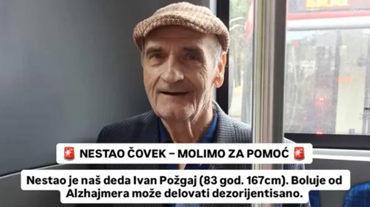 Ako ste videli čoveka sa fotografije, hitno se javite policiji: Porodica traga za Ivanom od juče