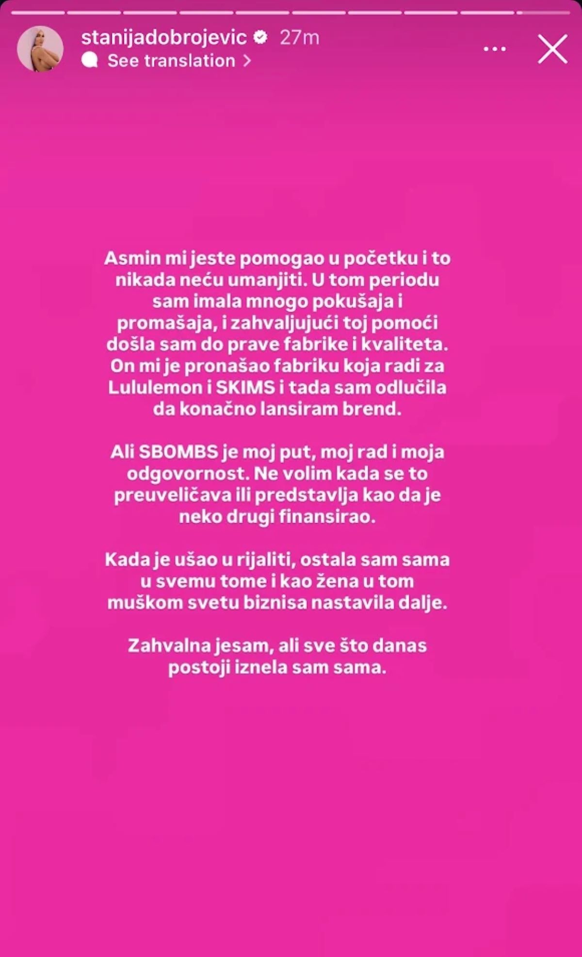 Stanija Dobrojević žestoko isprozivala Ivanu Šopić, pa javno poručila: "To je već ozbiljan nivo ograničenosti"
