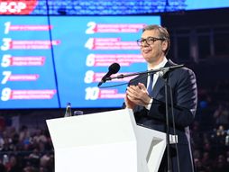 Beograd, skup SNS, Aleksandar Vučić